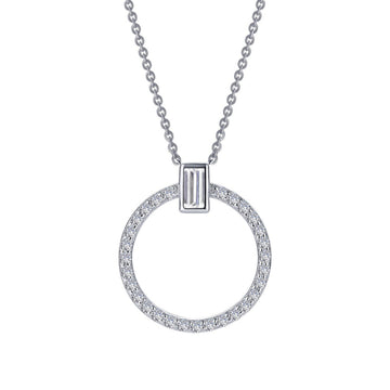 0.39 CTW Open Circle Necklace